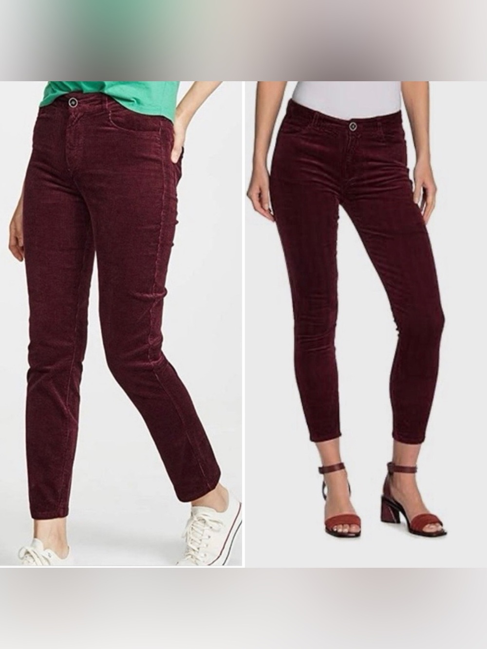 PAIGE Hoxton Ankle Corduroy Slim Crop Pants